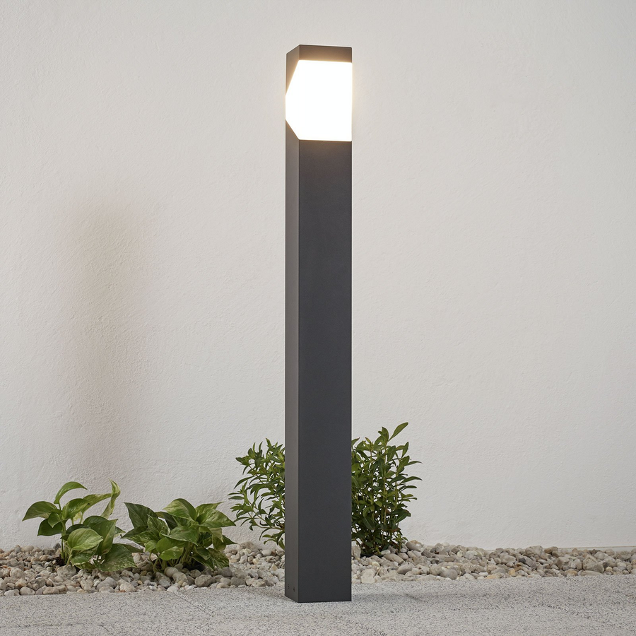 Lucande Wegeleuchte Kiran Aus Aluminium Gartenleuchte Wegelicht Außenleuchte E27 B-Ware - 6291105706223