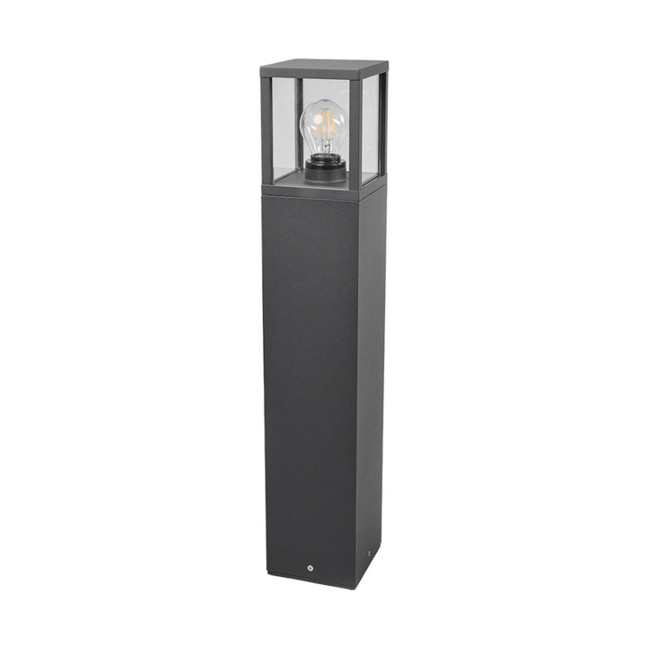 Lucande Wegeleuchte Klemens Gartenleuchte Außenleuchte Wegelicht E27 Grafitgrau B-Ware - 4251096538793