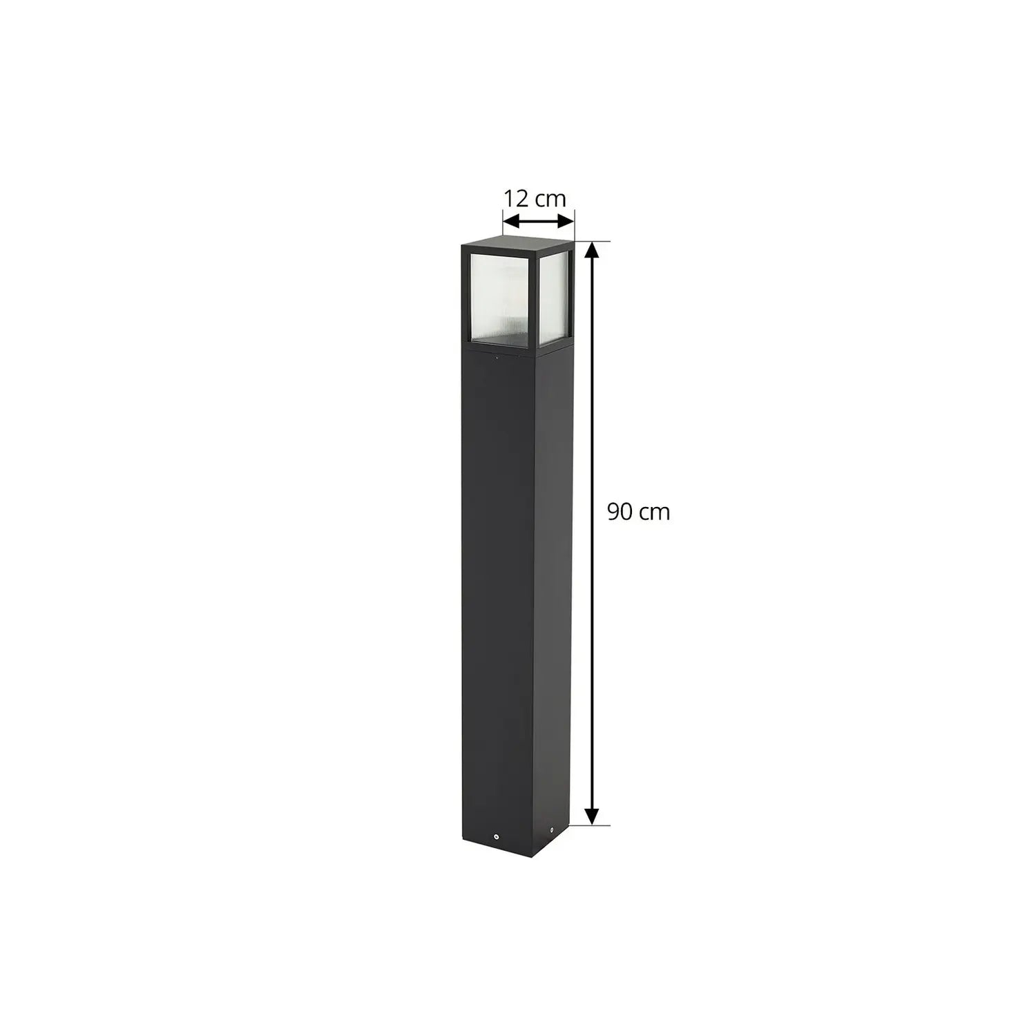 B-Ware Lucande Wegeleuchte Außenleuchte Klemens Gartenlampe Schwarz Metall Ip54 90 Cm  - 4251911799392