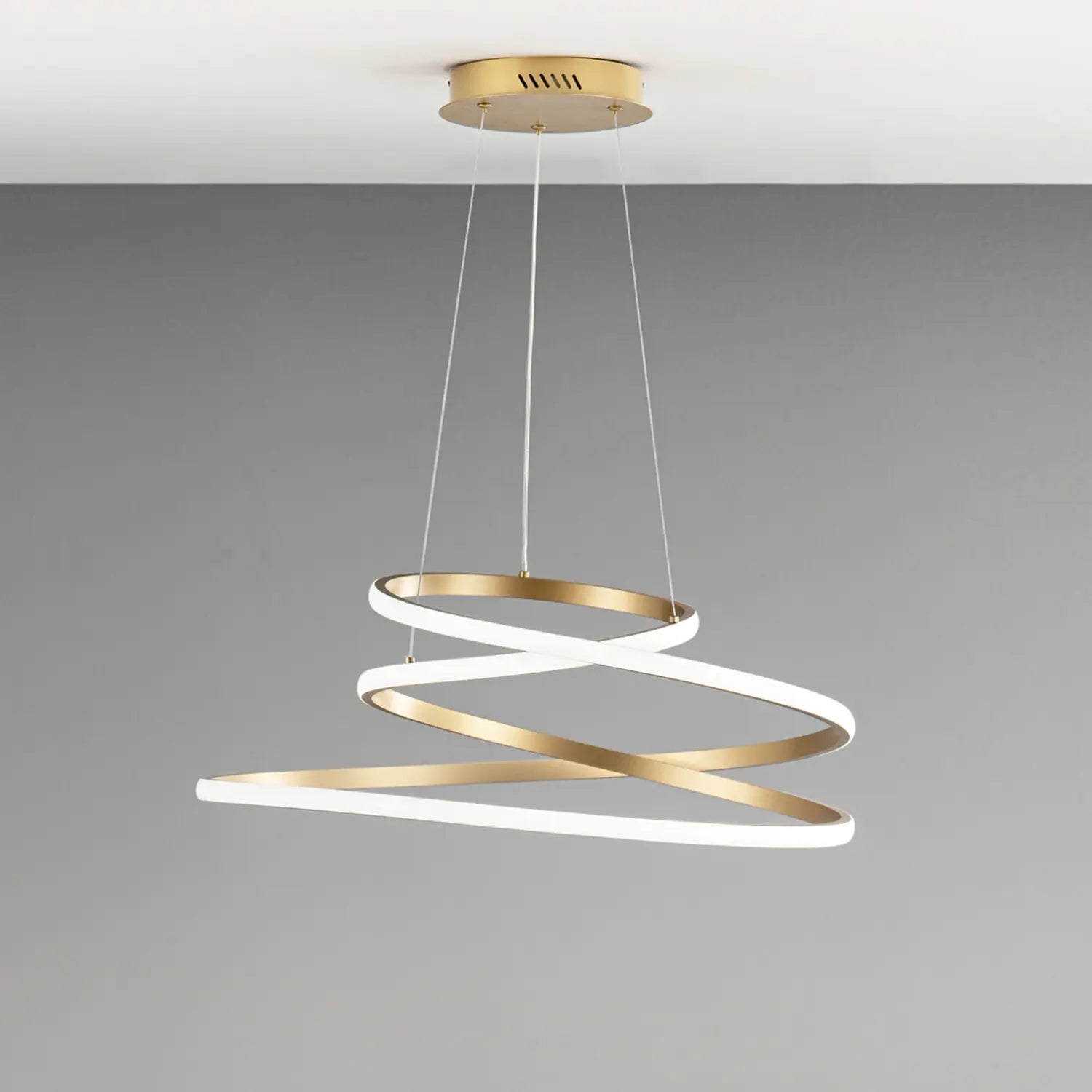 B-Ware Luce Ambiente Design Hängeleuchte Pendelleuchte Led Gold Coaster ø 60 Cm Cct - 8031414885015