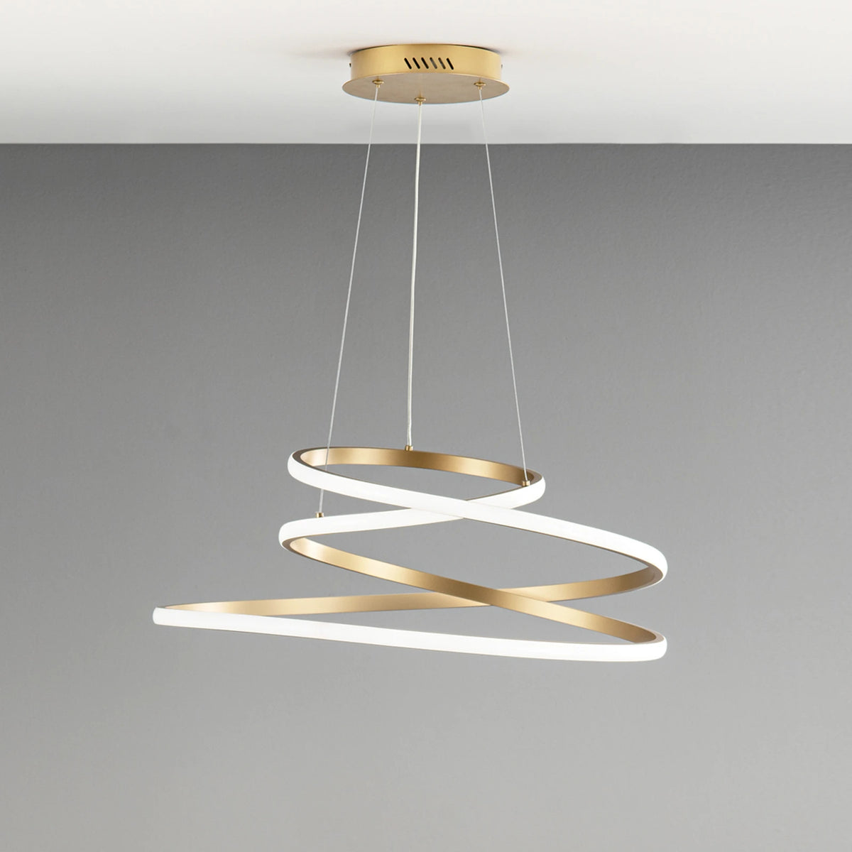 Luce Ambiente Design Hängeleuchte Pendelleuchte LED gold Coaster Ø 60 cm CCT - 8031414885015