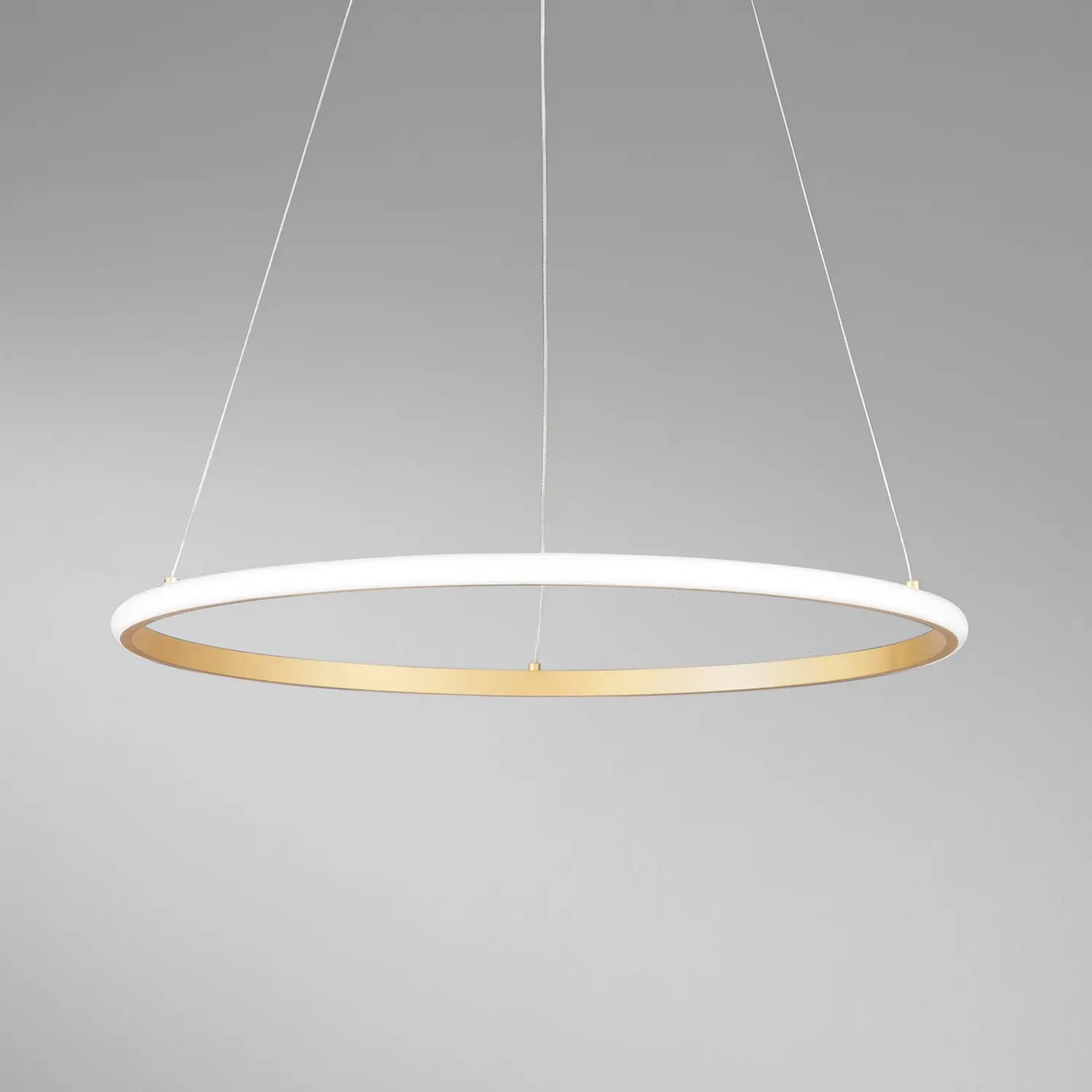B-Ware Luce Ambiente Design Pendellampe Hängelampe Led Axis Gold Metall Cct ø 60 Cm - 8031414937103