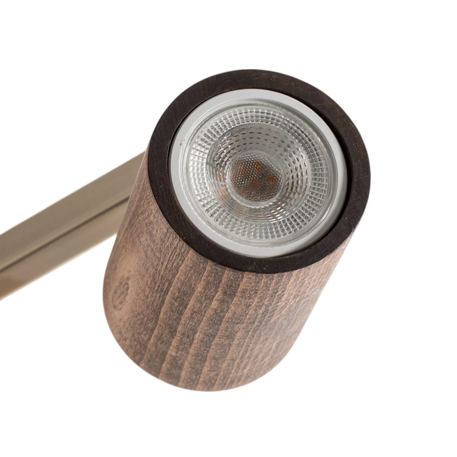 B-Ware Lucea Legno Deckenspot Leuchte Spot Deckenleuchte 3 Flammig Braun Messing Holz - 8698525651290