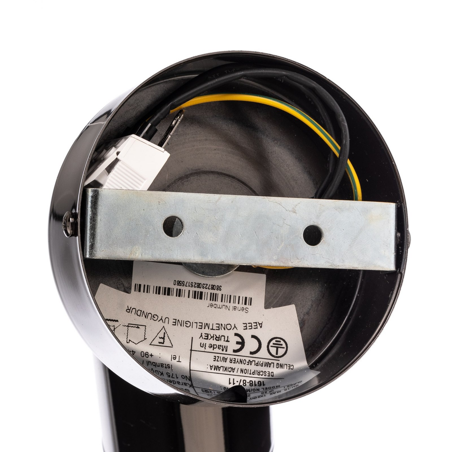 Lucea Deckenstrahler Spotte Deckenlampe Deckenleuchte Schwarz Chrom 1 Flg Gu10  B-Ware - 8698525602896
