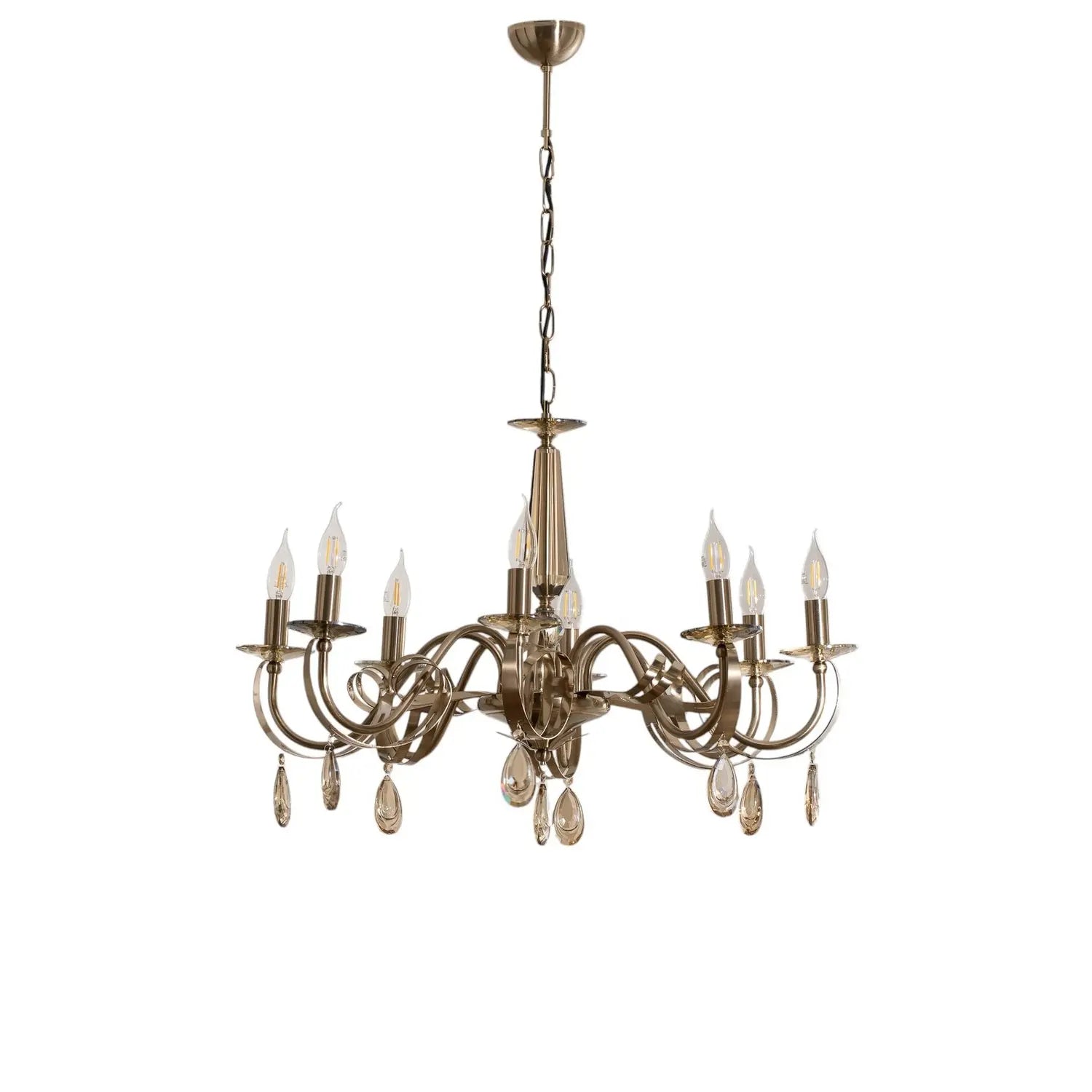 B-Ware Castro Kronleuchter Lampe Messing Antik 8 Flammig Esszimmer Beleuchtung - 8699508039531