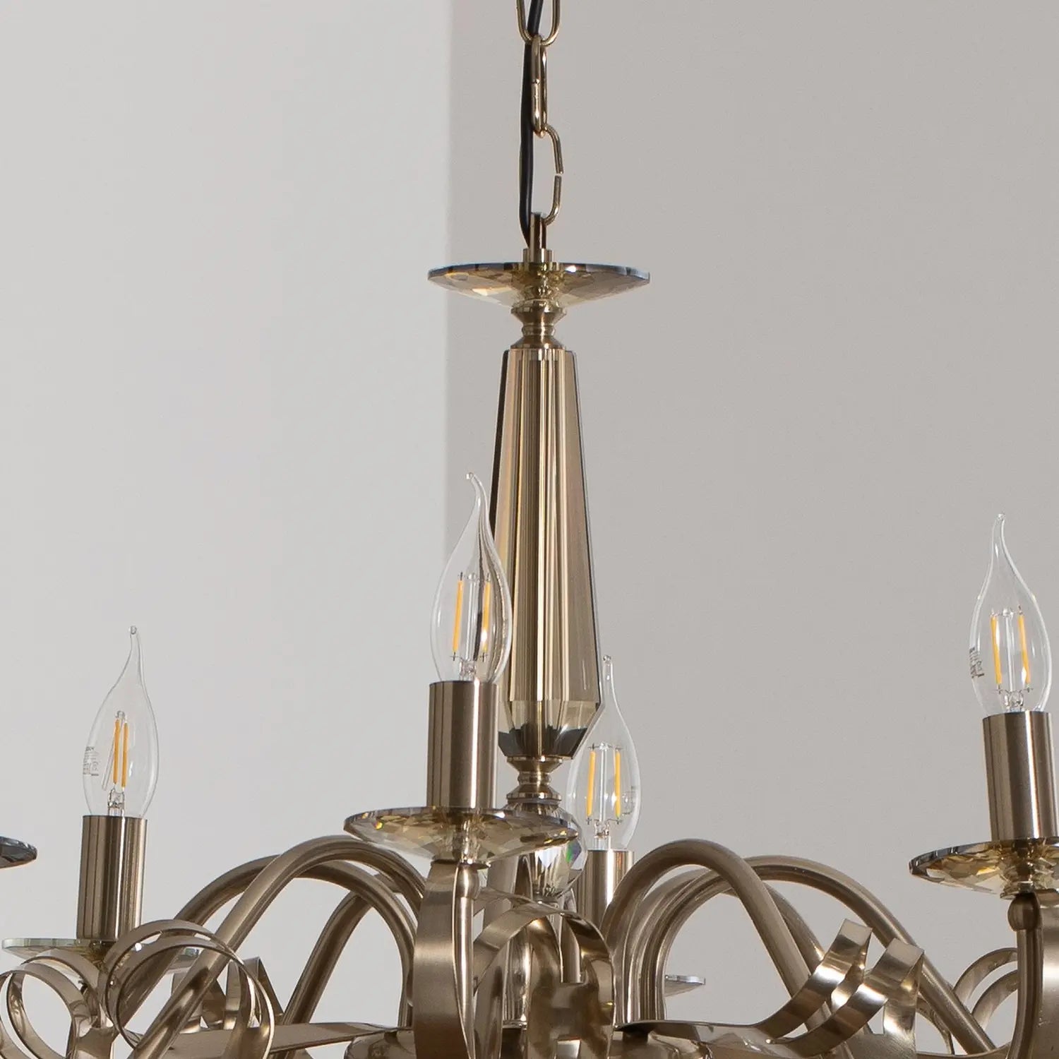 B-Ware Castro Kronleuchter Lampe Messing Antik 8 Flammig Esszimmer Beleuchtung - 8699508039531