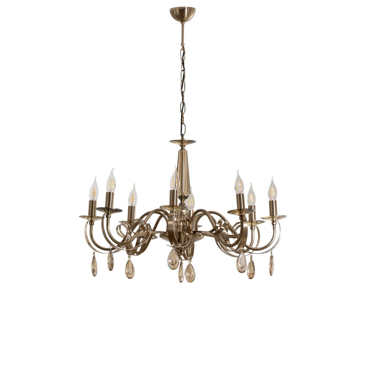 Castro Kronleuchter Lampe messing antik 8-flammig Esszimmer Beleuchtung - 8699508039531