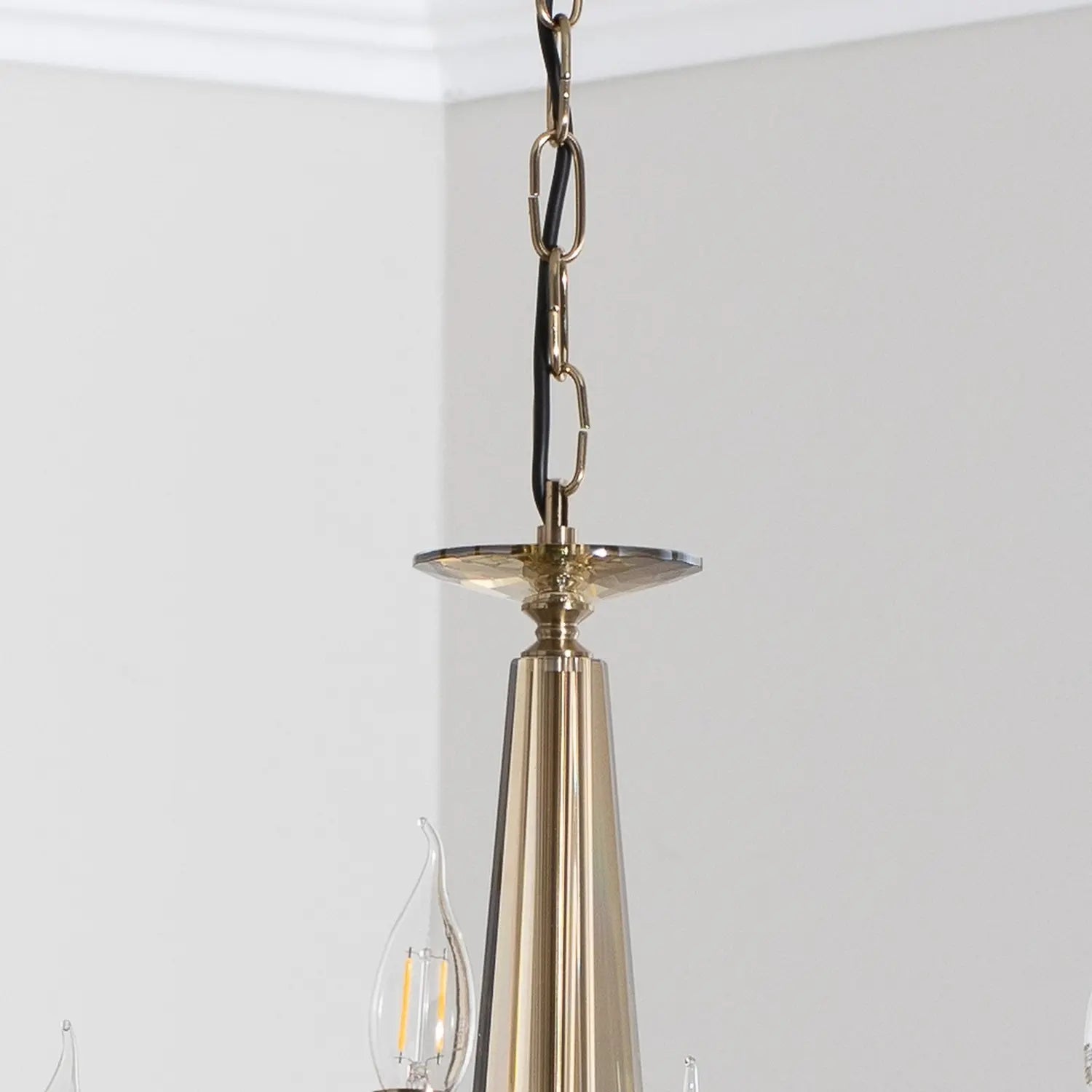 B-Ware Castro Kronleuchter Lampe Messing Antik 8 Flammig Esszimmer Beleuchtung - 8699508039531