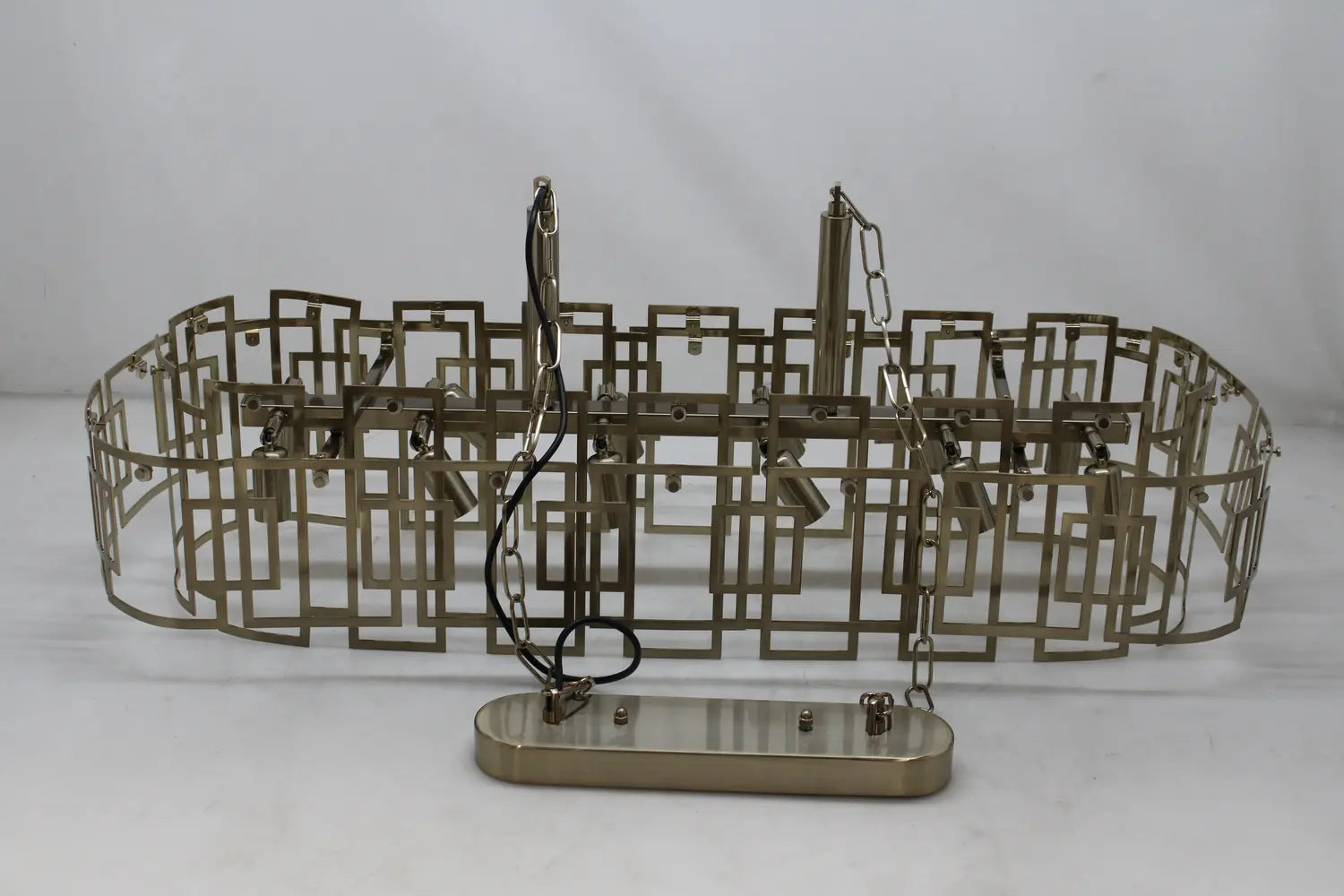 B-Ware Lucea Kronleuchter Deckenleuchte Karmella 100 Cm Messing Antik 12flg  - 8698525632329