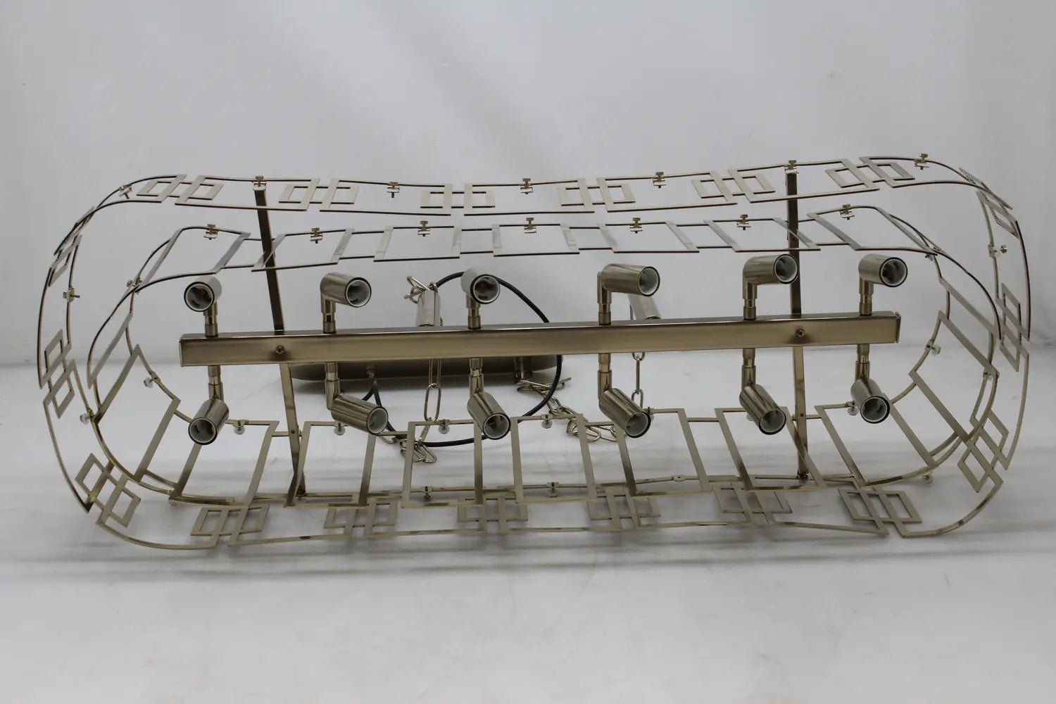 B-Ware Lucea Kronleuchter Deckenleuchte Karmella 100 Cm Messing Antik 12flg  - 8698525632329