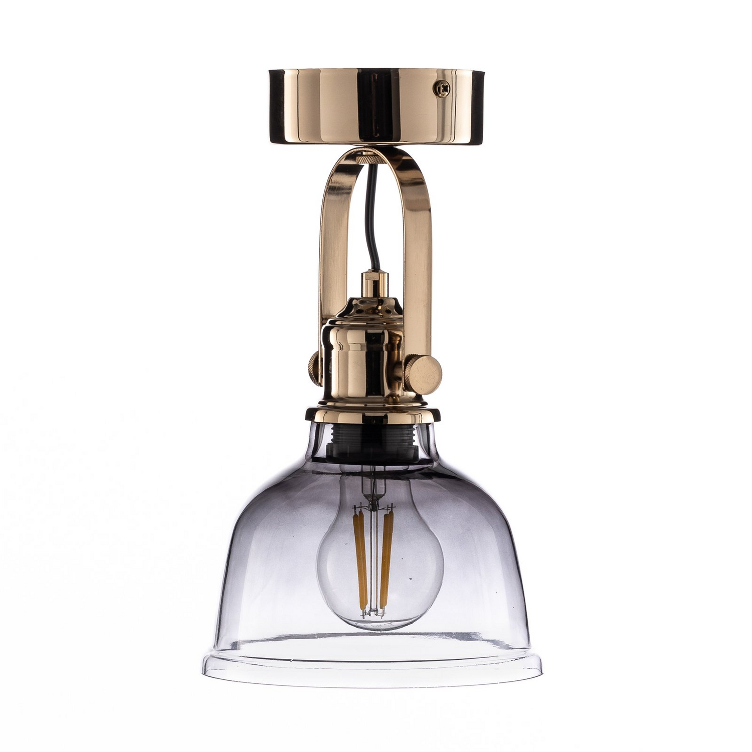 Lucea Wandleuchte Lampe Gold E27 Glas Einflammig Leuchte P20 27 Cm Spot B-Ware - 8698525601455