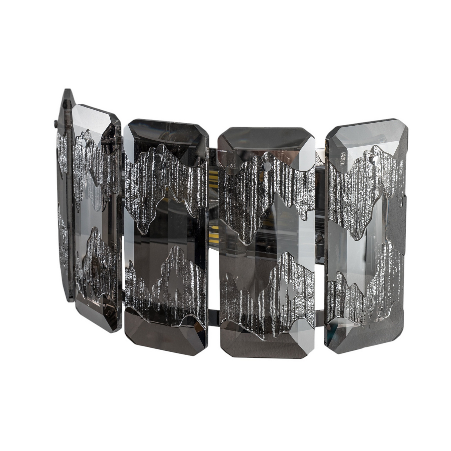 Lucea Orvin Wandleuchte Lampe Wandlampe Chrom Glas 2flammig Transparent B-Ware - 8698525683178