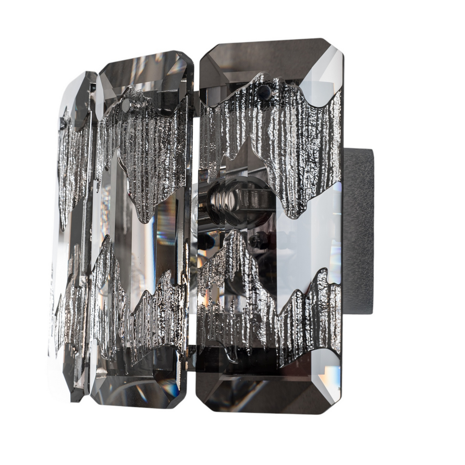 Lucea Orvin Wandleuchte Lampe Wandlampe Chrom Glas 2flammig Transparent B-Ware - 8698525683178