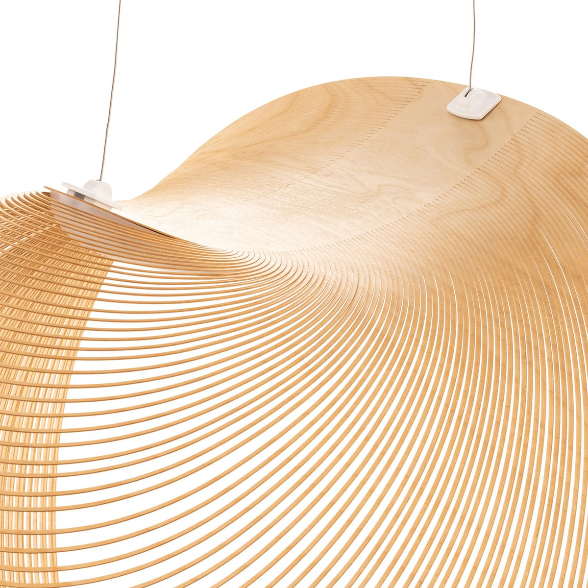 Luceplan Illan LED Holzhängelampe Pendelleuchte Lampe birke dimmbar 60 cm - 8056304369512