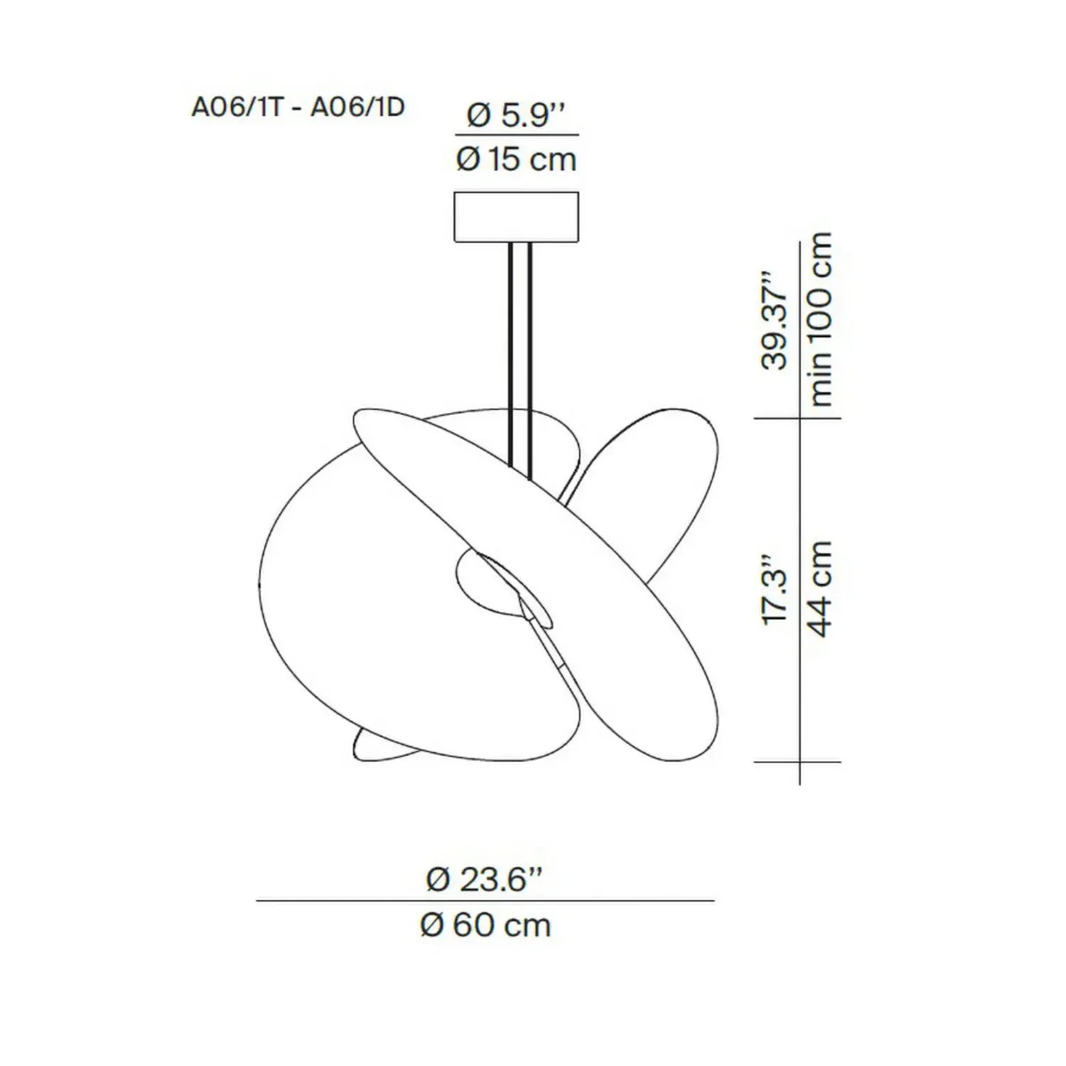 B-Ware Luceplan Pendelleuchte Hängeleuchte Led Levante Weiß Leuchte Lampe Beleuchtung - 8050043097259