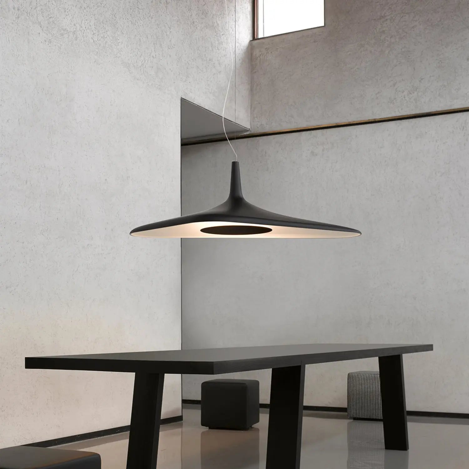 B-Ware Luceplan Pendelleuchte Hängelampe Soleil Noir Led Schwarz Kunststoff Pu - 8051414547034