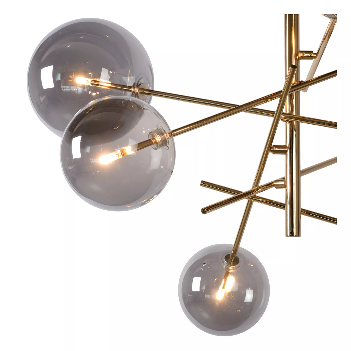 Lucide ALARA - Pendelleuchten Ø 72 cm LED G4 6x1,5W 2700K Gold Lampe Leuchte - 5411212461025