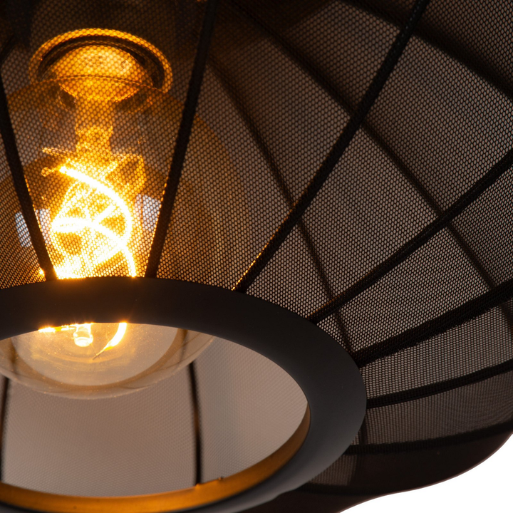 Lucide Hängeleuchte Pendelleuchte Corina Schwarz ø 50 Cm E27 1 Flammig Lampe B-Ware