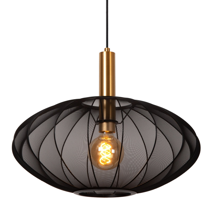 Lucide Hängeleuchte Pendelleuchte Corina Schwarz ø 50 Cm E27 1 Flammig Lampe B-Ware