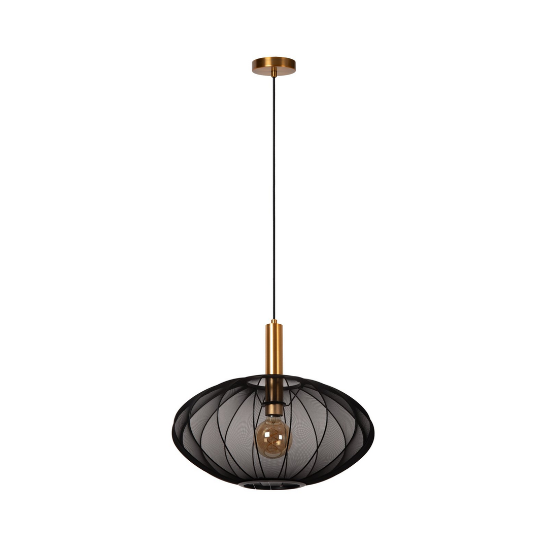 Lucide Hängeleuchte Pendelleuchte Corina Schwarz ø 50 Cm E27 1 Flammig Lampe B-Ware