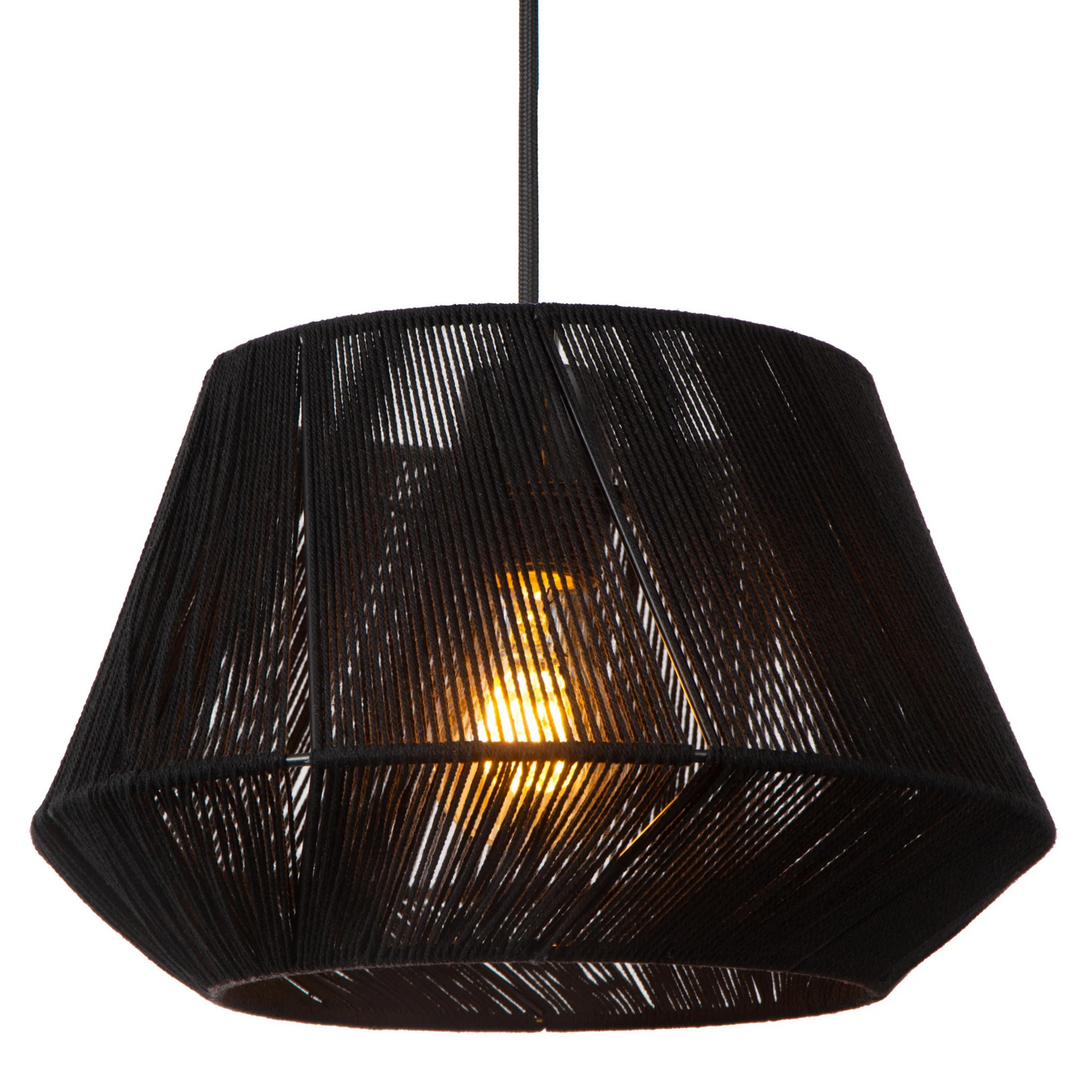 Lucide Hängeleuchte Jessica 3 Flammig Schwarz ø 30 Cm Baumwolle Deckenlampe B-Ware
