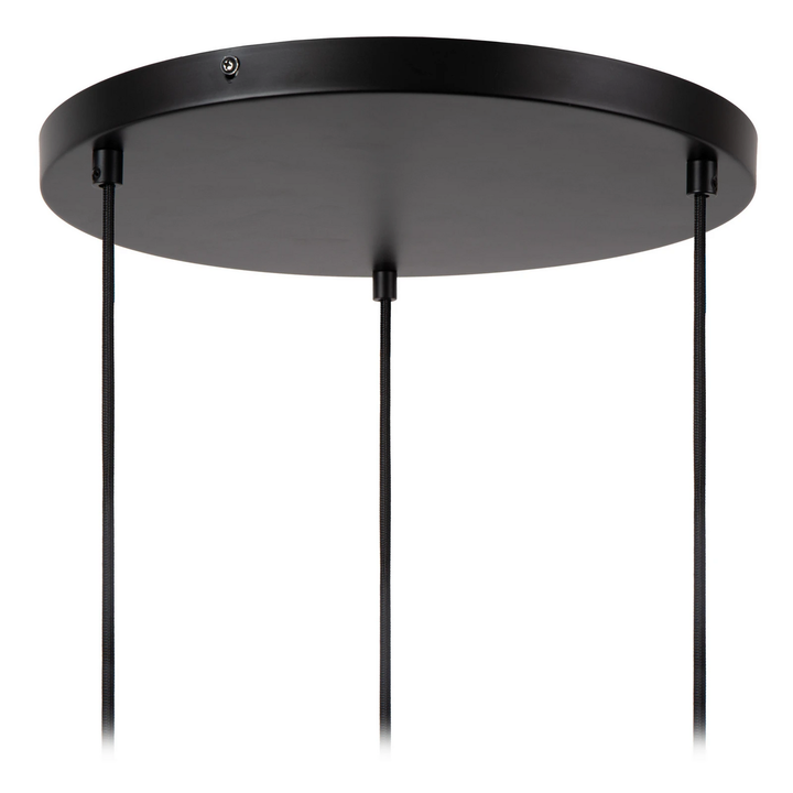 Lucide Hängeleuchte Jessica 3 Flammig Schwarz ø 30 Cm Baumwolle Deckenlampe B-Ware