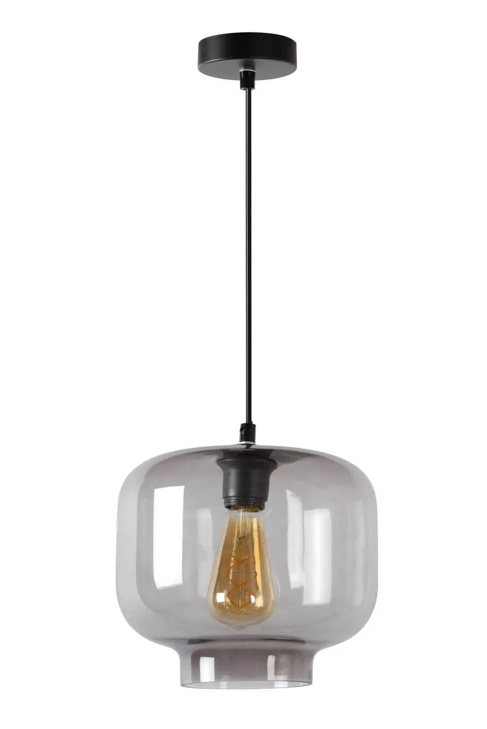 B-Ware Lucide Hängeleuchte Pendelleuchte Medine Glas Rauchgrau ø 25 Cm E27 Led Lampe - 5411212460554