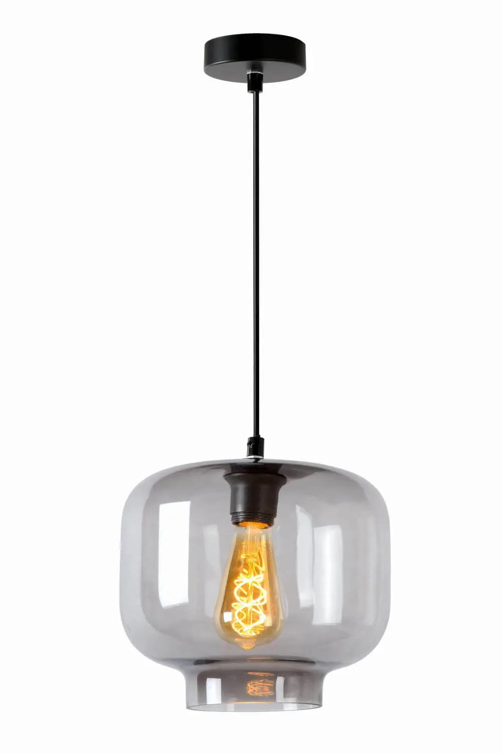 B-Ware Lucide Hängeleuchte Pendelleuchte Medine Glas Rauchgrau ø 25 Cm E27 Led Lampe - 5411212460554