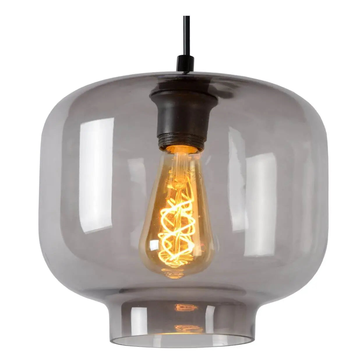 B-Ware Lucide Hängeleuchte Pendelleuchte Medine Glas Rauchgrau ø 25 Cm E27 Led Lampe - 5411212460554