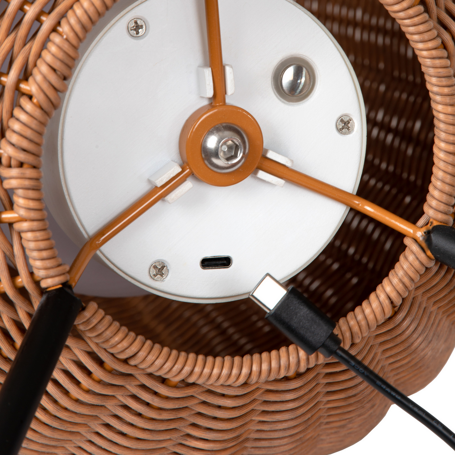 Lucide Led Außentischleuchte Tischlampe Lampe Akku Holz Schwarz Touchdimmer 36cm B-Ware - 5411212031839