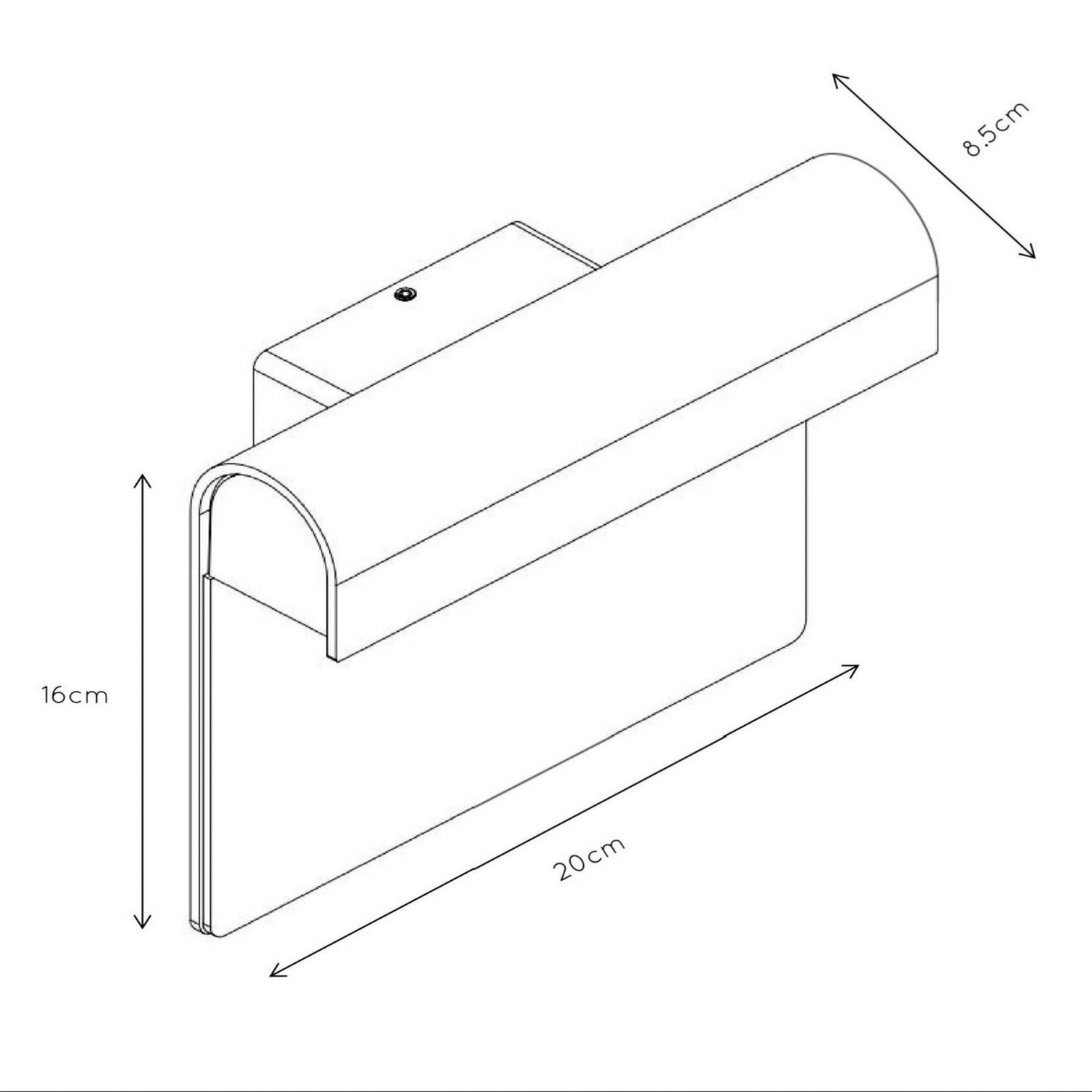 Lucide Hausnummernleuchte Led Außenlampe Thesi Schwarz Energiesparend Lampe Spot B-Ware - 5411212271464