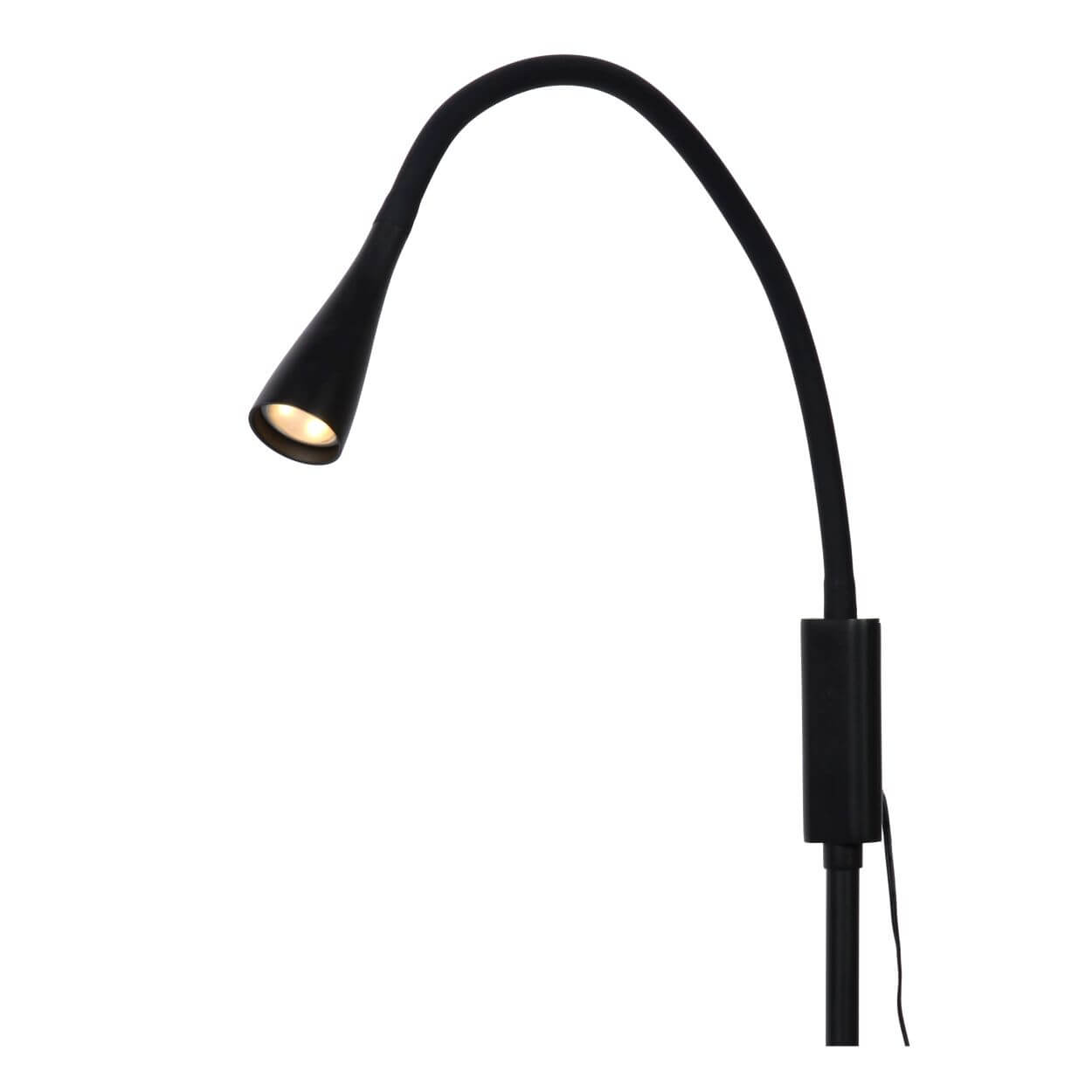 Lucide Led Stehlampe Zozy Leselampe Schwarz 3 Step Dim Höhe 145 Cm Flexarm B-Ware - 5411212185846