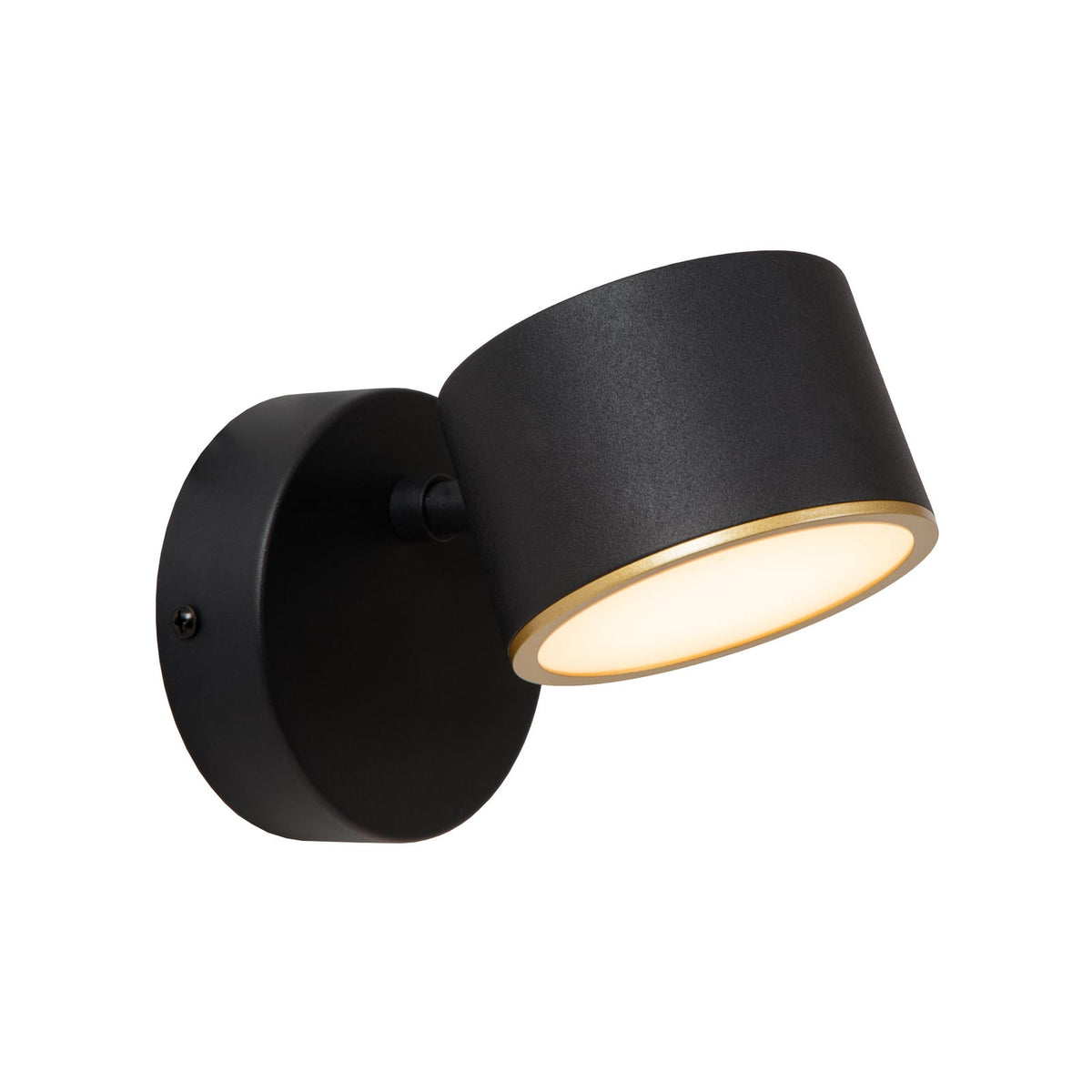 Lucide Wandleuchte Wandlampe Gian LED schwarz Metall Touchdimmer 2700 K Ra90873 - 5411212441997