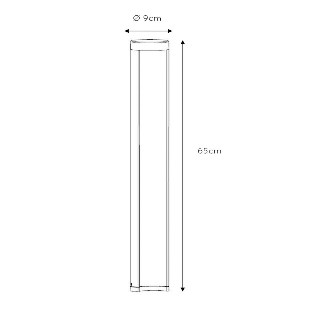 Lucide Led Wegeleuchte Außenlampe Wegleuchte Schwarz 65cm Aluminium Ip54 Lampe B-Ware - 5411212271303