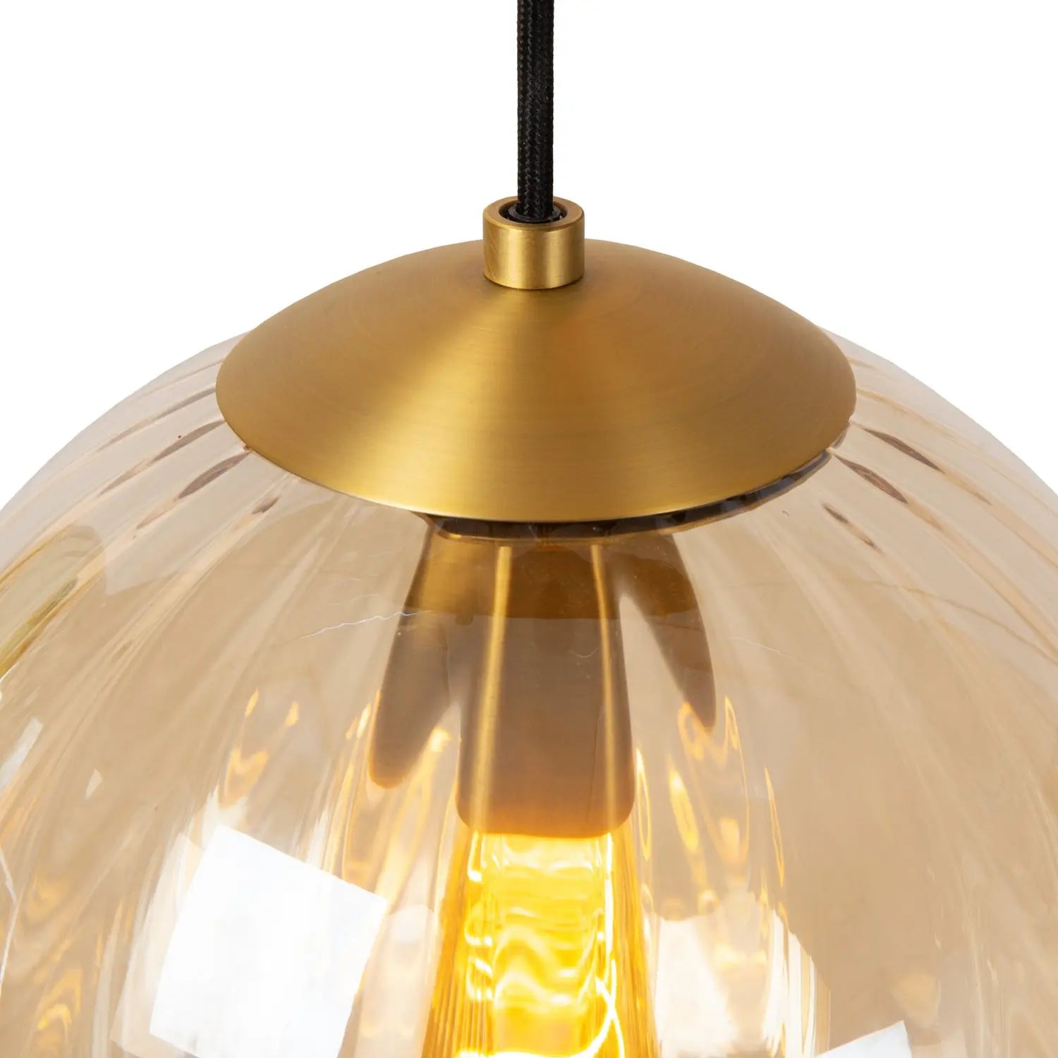B-Ware Lucide Pendelleuchte Hängelampe Monsaraz Glas Amber 1 Flammig E27 Led ø 25 Cm - 5411212452405