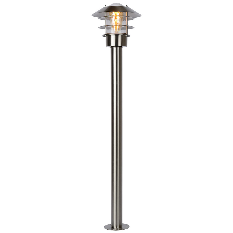 Lucide Pollerleuchte Sockelleuchte Zico Chrom Matt Ip44 Lampe Siehe Text/Foto B-Ware - 5411212114808