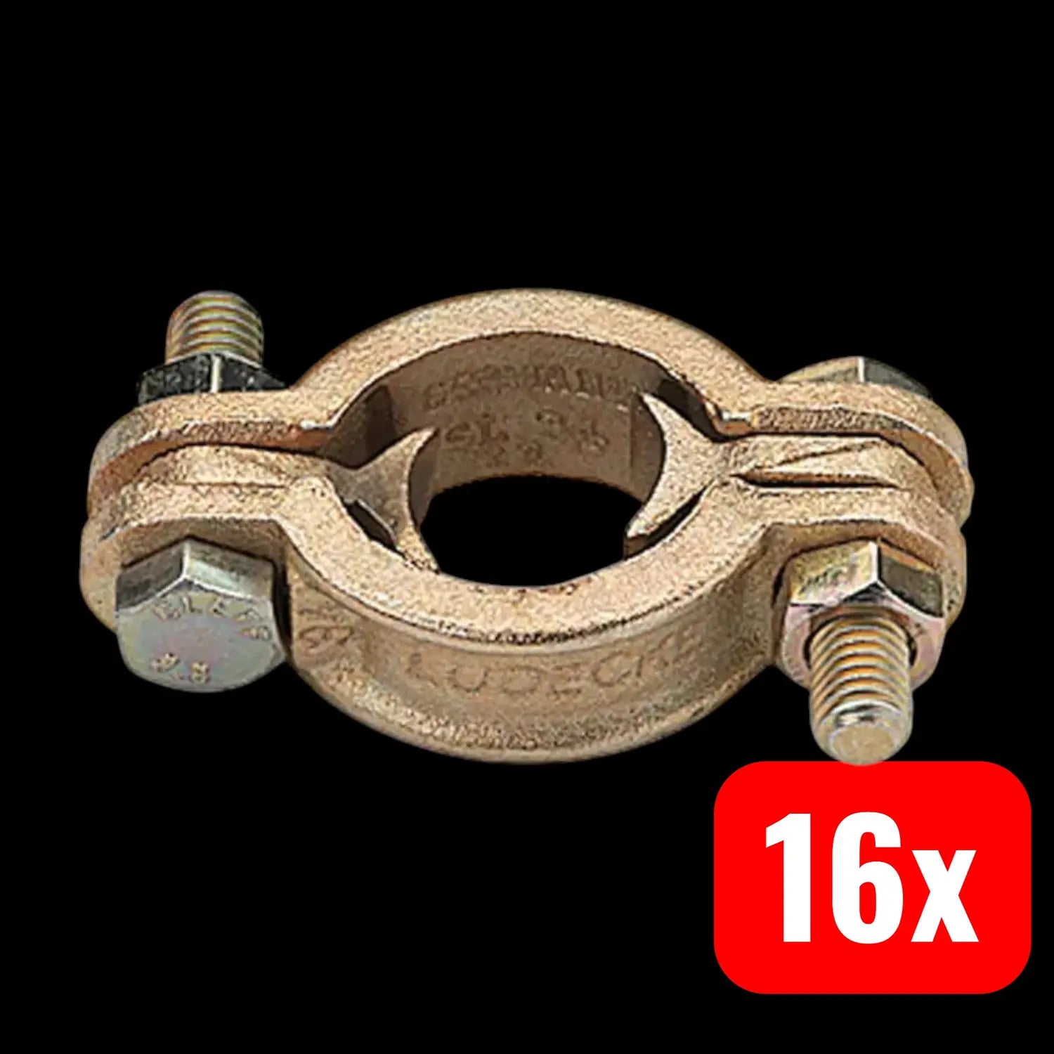 B-Ware Lüdecke Schlauchklemme Schelle Din20039 A Temperguss 3/4 19mm Ad 16 Stück - 4064564005716