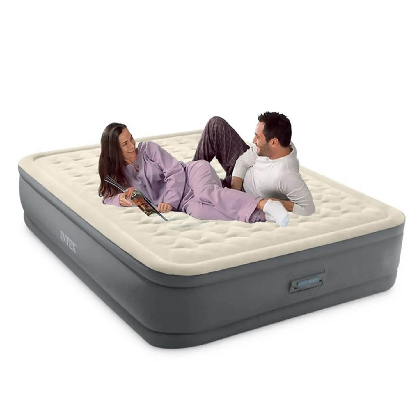 B-Ware Intex Luftbett Premaire Elevated Gästebett Luftmatratze 220 V Pumpe Doppelbett397 - 6941057423456