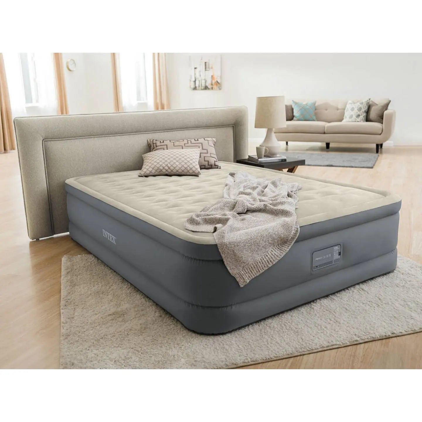 B-Ware Intex Luftbett Premaire Elevated Gästebett Luftmatratze 220 V Pumpe Doppelbett397 - 6941057423456