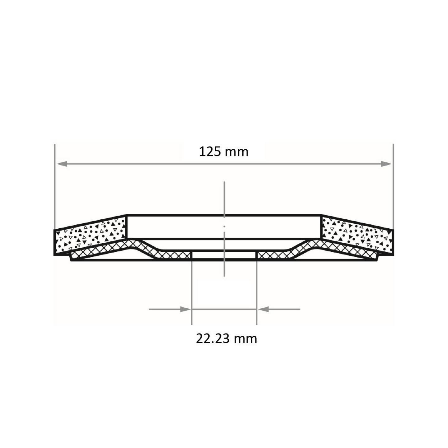 B-Ware Lukas Erzett Fächerschleifscheibe Schleifscheibe 125 Mm Bohrung 22.23 Mm 10 St - 4027497579402