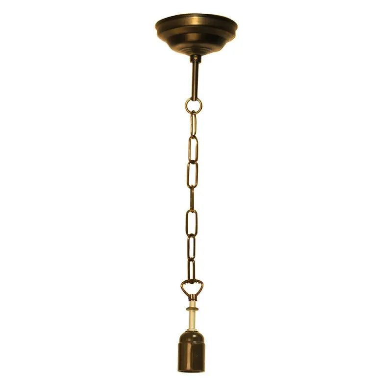 B-Ware Lumilamp Kordelanhänger Abhängung Tiffany Hängeleuchte Lampe 100 Cm Braun Metall - 8717459248120