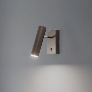 B-Ware Luminex Axion Wandleuchte Wandlampe LED titan Stahl 1-flammig dimmbar GU10