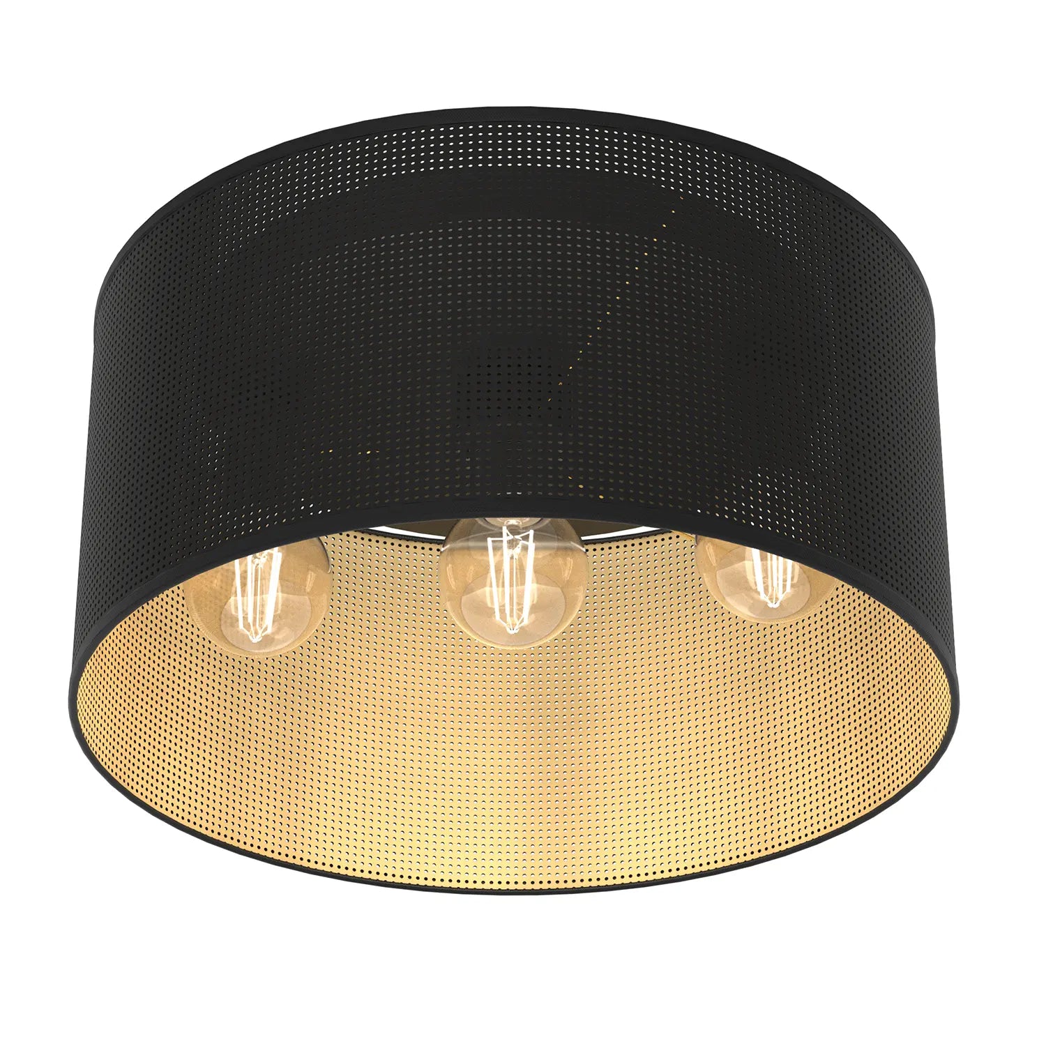 B-Ware Luminex Deckenleuchte Lampe Jovin Loft Shade E27 Led Schwarz Gold 3 Flammig - 5907565952476