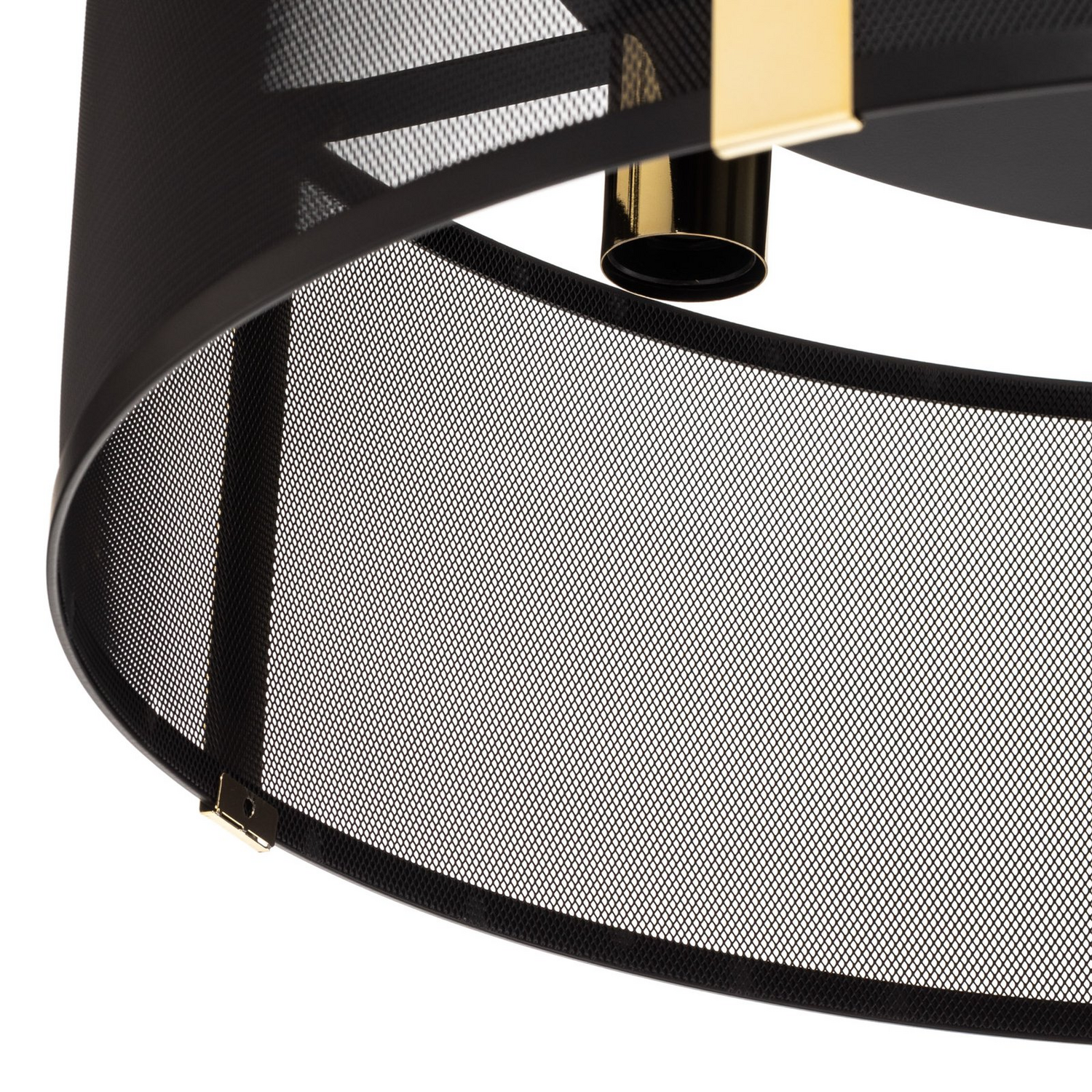 Luminex Deckenlampe Leuchte Lavinia Gold Schwarz Streifen Fünfflammig E27 B-Ware - 5907565941487
