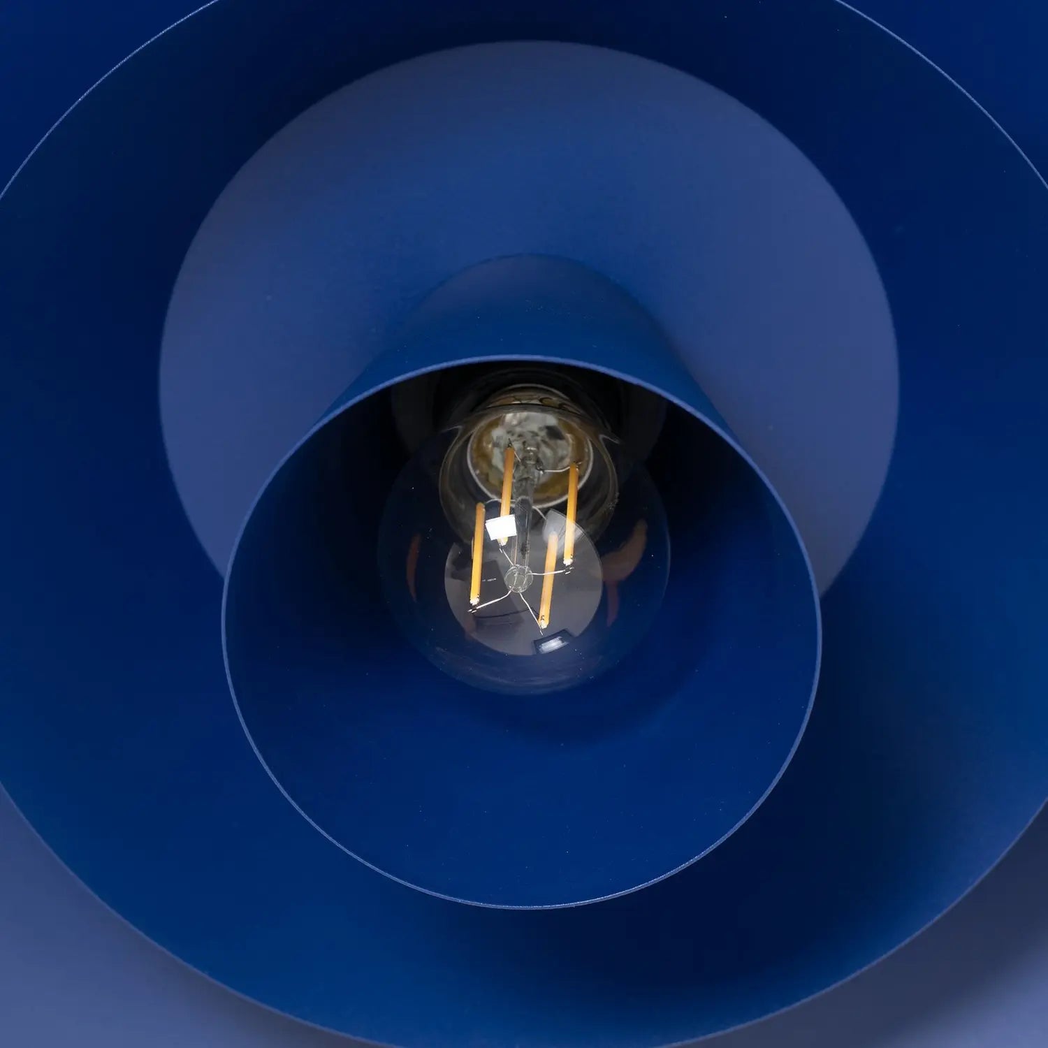 B-Ware Luminex Deckenleuchte Hängelampe Plato Dunkelblau Metall E27 38 Cm Dimmbar - 5907565945010