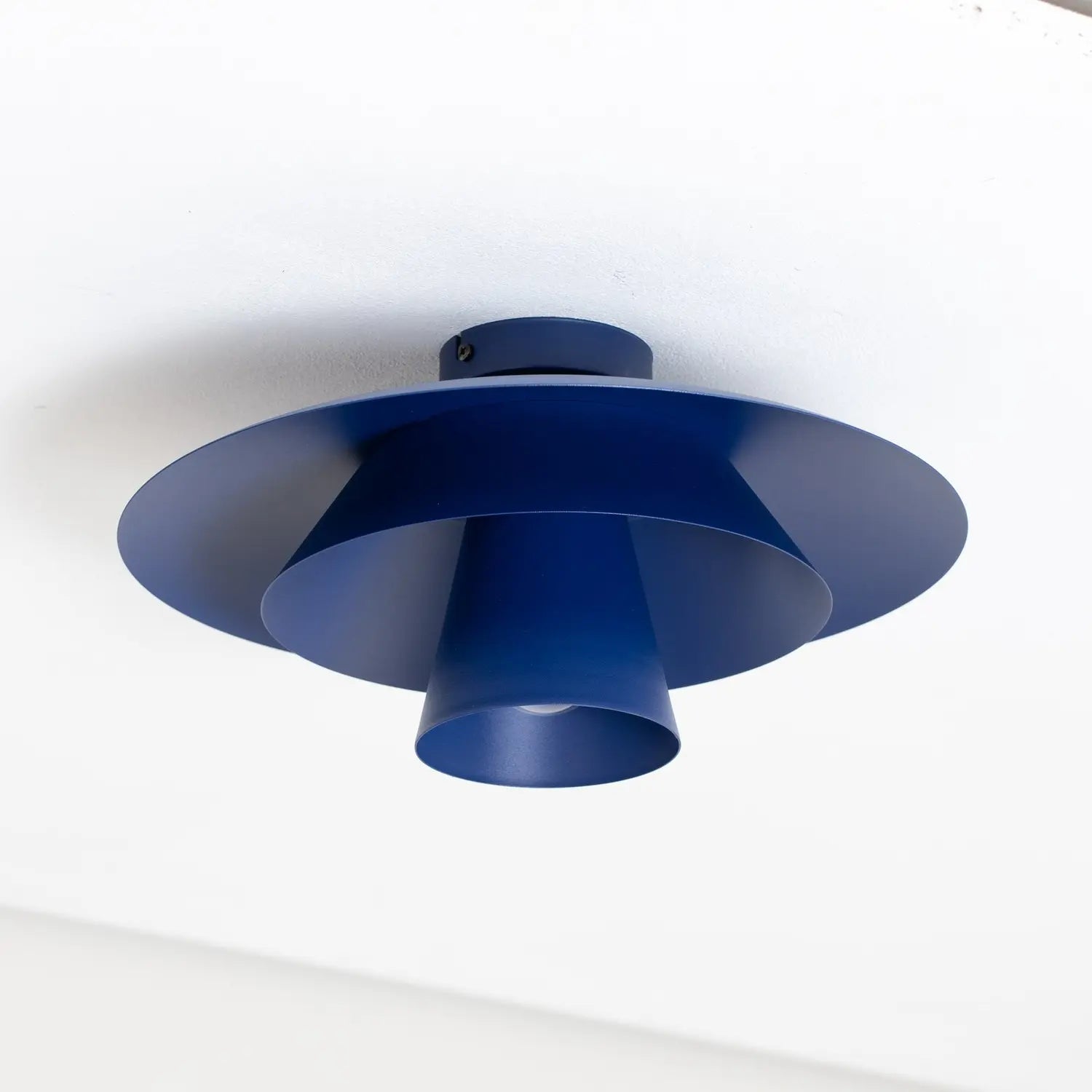 B-Ware Luminex Deckenleuchte Hängelampe Plato Dunkelblau Metall E27 38 Cm Dimmbar - 5907565945010