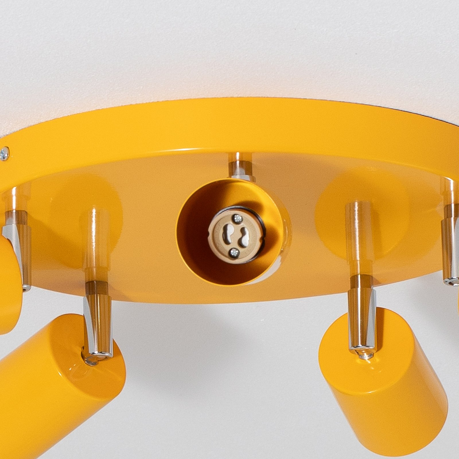 Luminex Fun Deckenstrahler Lampe Deckenleuchte Gelb Gu10 Verstellbar 30cm B-Ware - 5907565992786