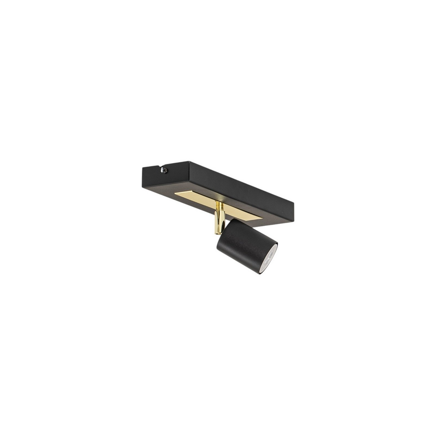 Luminex Deckenstrahler Rodez Schwarz Gold Länge 30 Cm Stahl Lampe Leuchte Spot B-Ware - 5907565916614