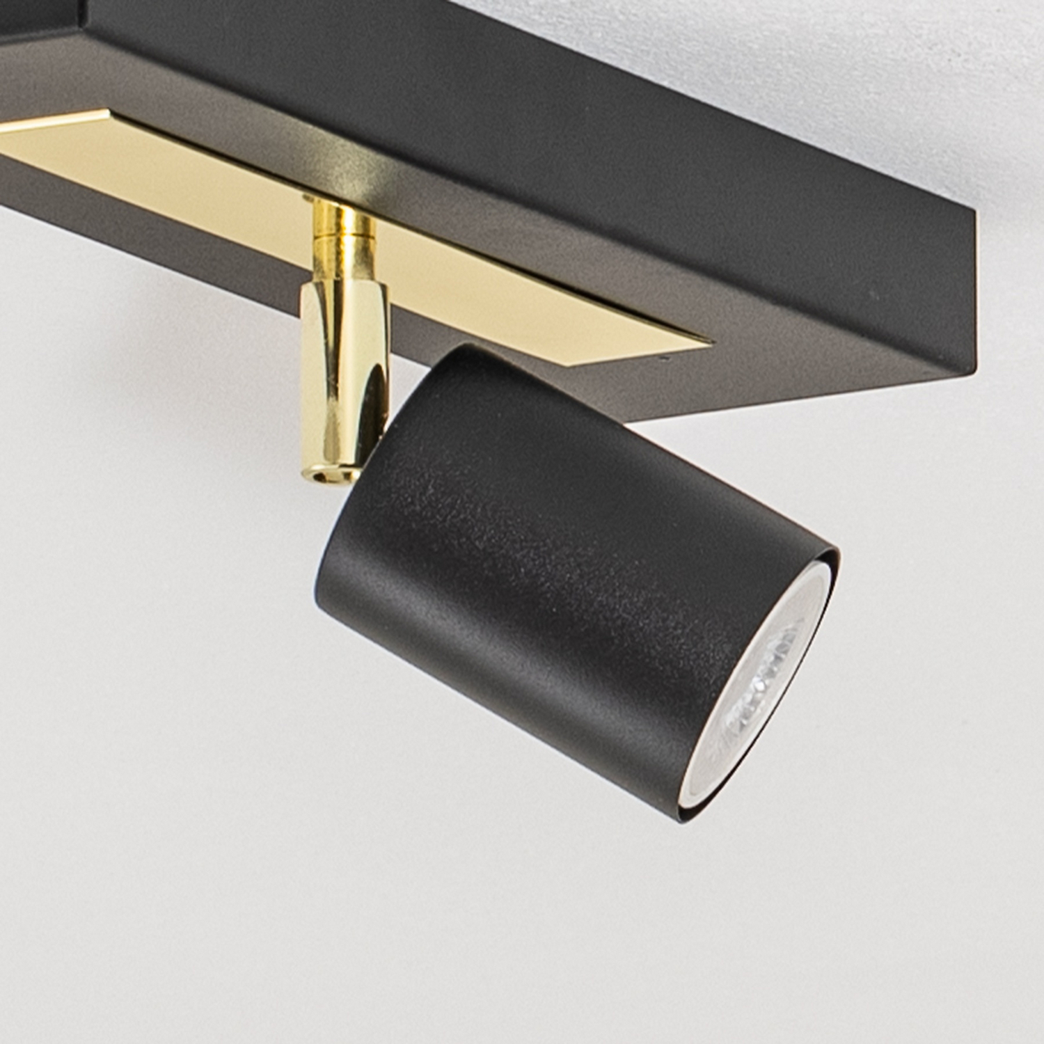 Luminex Deckenstrahler Rodez Schwarz Gold Länge 30 Cm Stahl Lampe Leuchte Spot B-Ware - 5907565916614
