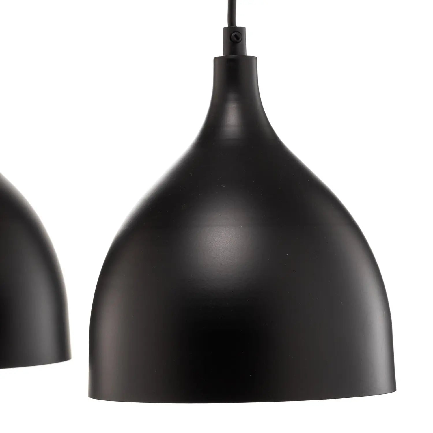 B-Ware Luminex Hängeleuchte Pendelleuchte Nanu Deckenlampe Vierflammig Schwarz Lang  - 5907565918793